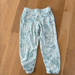 Athleta Kids Light Blue Tie Dye Joggers 8/20 medium